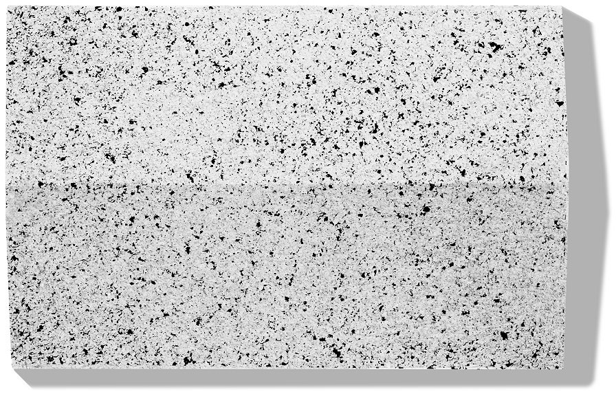 oberfläche kuelgestrahlt in farbe weiß - mauer abdekplatte